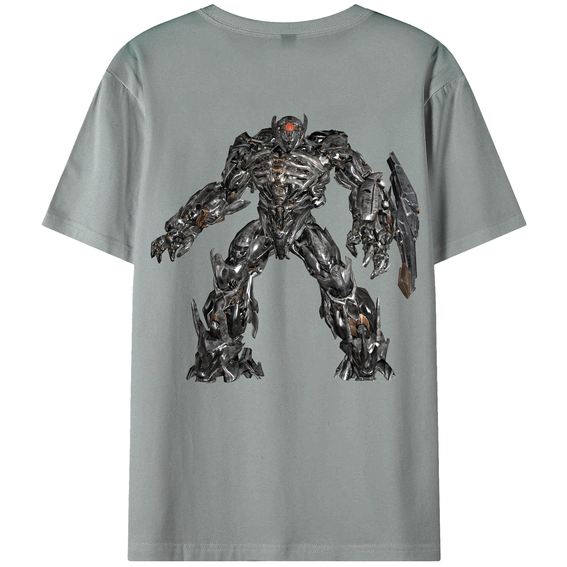 （画像用） Transformers トランスフォーマー 綿100％ メンズ半袖Tシャツ（バックプリント） 通気性